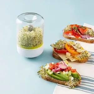 <span class=keywords><strong>Kit</strong></span> de Germination pour Bocal - Système de Germination Réutilisable à Large Ouverture pour <span class=keywords><strong>Graines</strong></span> et Plantes - Conteneur de Germination pour Cuisine Domestique - Product Image 4