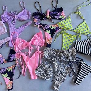 Custom Designer Thongs and g String Sexy Micro Bikini Wholesale <b>Swim</b> Wear Bikini Beach Wear Women Recycled Material Bikini - Product Image 2