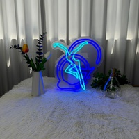 Enseigne néon personnalisable à intensité variable, panneau lumineux LED, bannière néon pour décoration murale de fête à domicile
