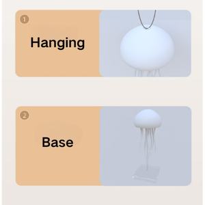Lampe LED Méduse à Couleurs Changeantes, Rechargeable USB, Veilleuse LED Suspendable RGB, Petite Lampe de Salon Moderne en ABS, Commande Vocale 10000 - Product Image 4