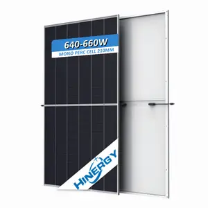 Hinergy M12 태양 전지 패널 640w 650 w 660w Monocrystalline 132 셀 모노 PERC 650 와트 PV 태양 광 모듈 650 와트 판매