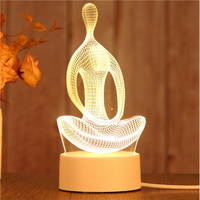 Lampe 3d acrylique pour enfants Avatar le dernier maître de l'air veilleuse décor de chambre la légende de la figure veilleuse de table