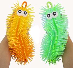 Gran oferta, antipresión juguete, dibujos animados, Bola de ventilación iluminada, bola esponjosa de oruga, bola inflable de Animal, juguete para apretar - Product Image 3