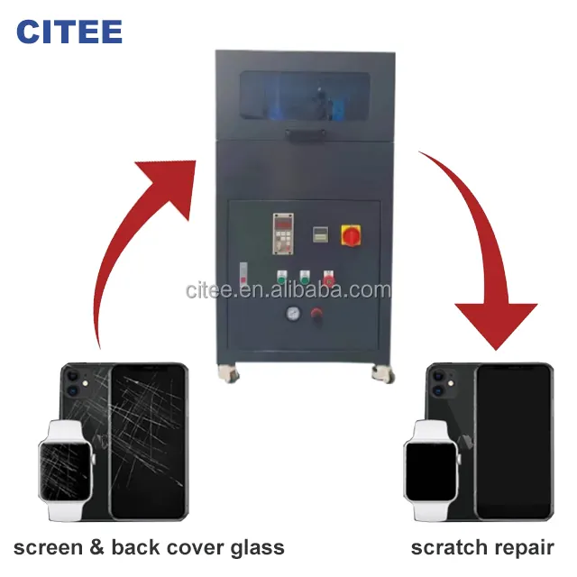 cellphone mobile phone screen scratch removal lcd machine remover polishing grinding machine