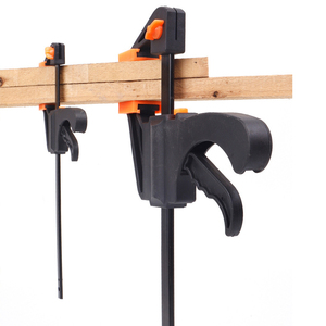 4 Inch Professional One-Handed Bar <b>Clamp</b> Heavy Duty Steel <b>Quick</b> Grip Trigger <b>Clamp</b> for Woodworking & Cabinet Assembly - Product Image 5