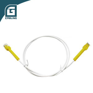 Gcabling mạng mỏng uốn cong Patchcord 0.35m 1 inch 32AWG <span class=keywords><strong>4</strong></span> cặp Đồng RJ 45 <span class=keywords><strong>UTP</strong></span> cáp RJ45 vá cáp dây - Product Image 6