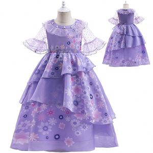 Disfraz de Cosplay de Halloween Isabela Purple Girls Princess Encanto <span class=keywords><strong>Mirabel</strong></span> disfraz vestido para niña - Product Image 5