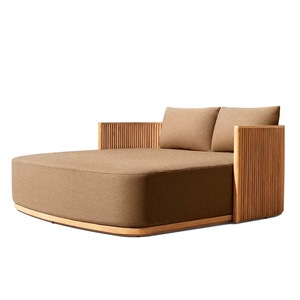 Chaise longue de piscine moderne en aluminium robuste, écologique et résistante aux UV pour hôtel, complexe hôtelier et patio - Product Image 2