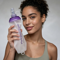 Bouteille souple de course à pied en gros 250/500ml en TPU pour marathon, camping, randonnée – Accessoires d'hydratation