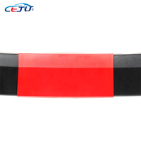 Accessoires de voiture universels Noir Rouge Voiture ABS Aile arrière à trois sections Aileron de coffre Lèvre d'aile