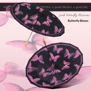 Parasol double usage pliable manuel anti-UV épaissi et surdimensionné pour femme, style vintage, le plus vendu - Product Image 1