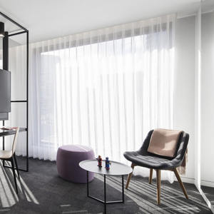 Upscale Boutique Hotel <b>Curtains</b> Light-Filtering Fabric Elegant Drape Easy Installation Window Decoration - Product Image 2