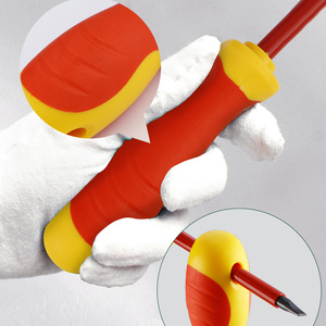Jeu de tournevis isolés 9 pièces avec poignée en plastique Outils d'électricien de qualité industrielle et bricolage personnalisables OEM - Product Image 3