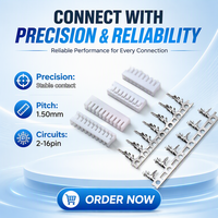Connecteur JST SN1.5 Alternatives A1503, Contact Interchangeable 7p-SN, Assemblage de Câble Croisé 50V 1.50 Wafer