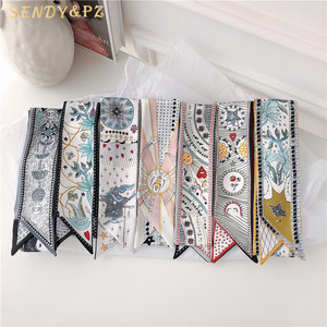 春夏塔罗牌印花围巾多功能装订袋带丝带小围巾发带头饰 - Product Image 1