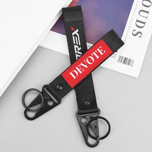 Llavero Corto Personalizado con Logotipo Bordado, Cordón para Motocicleta con Gancho de Águila - Product Image 5