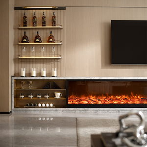 <span class=keywords><strong>Chimenea</strong></span> Eléctrica de Pared 2026 con Efecto de Llama de Leñ<span class=keywords><strong>a</strong></span> Simulada, <span class=keywords><strong>Chimenea</strong></span> Decorativa Moderna para Interiores - Product Image 1