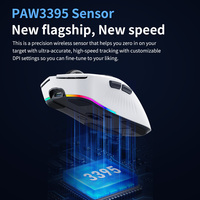 Mouse para Juegos Ligero 8K con Pantalla OLED, 26000DPI, Recargable, Tres Modos, 2.4G, Cableado, BT, RGB con Software de Controlador para PC Gamer