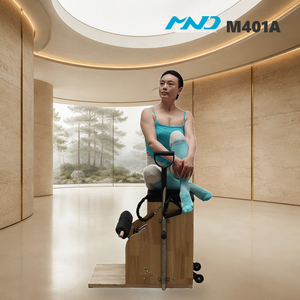 เก้าอี้พิลาทิสไม้ยางพาราสีสันสดใส อุปกรณ์ออกกำลังกาย MND Fitness Studio อุปกรณ์ฝึกซ้อมสำหรับคลับสุขภาพขนาดใหญ่ - Product Image 1