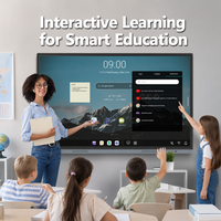 Pantalla LCD 4K de 55/65/75/86/100/110 Pulgadas, Pizarra Digital Inteligente, Equipo Educativo, Pizarra Interactiva para Oficina