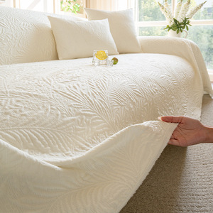 <b>Sofa</b> <b>Cover</b> Knitted Fabric Full Coverage One Piece Cooling Material Summer Style 145-185cm Machine Washable - Product Image 2