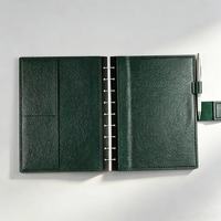 Agenda con espiral de cuero PU, 40 hojas, regalo, cuaderno de hojas sueltas y diario