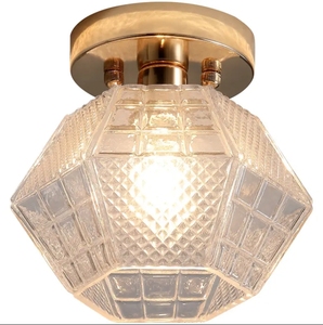 Plafonnier moderne en laiton Offre Spéciale verre de cuivre d'or pour le bureau à domicile et le balcon tailles de lampe moyennes éclairage de couloir - Product Image 6