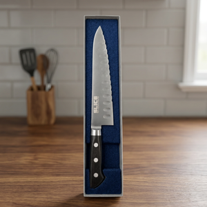 Cuchillo de Chef Seki Japan de Acero Inoxidable con Mango de Plástico, Hoja Serrada Ambidiestra, Disponible OEM - Product Image 3