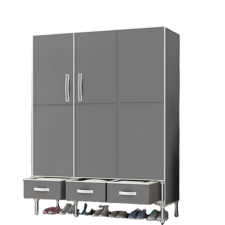 Мебель для спальни, легко монтируемая Магнитная Дверь, мини-гардероб, шкаф