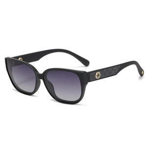 Lunettes de soleil Lucky Brand Cat Eye pour femmes, monture noire en PC, lentille TAC, protection UV400, design quadrilatéral - Product Image 2