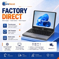 CoreNest Portátil 2 en 1 de 10.5 Pulgadas, Intel N150 4 Núcleos, 8GB 16GB 32GB RAM, Pantalla Táctil, Windows 11, Portátil de Bolsillo, Notebook, Tablet PC