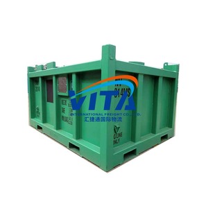 Conteneurs de benne à benne basculante à chargement frontal en acier vert de 2 verges cubes - Product Image 5