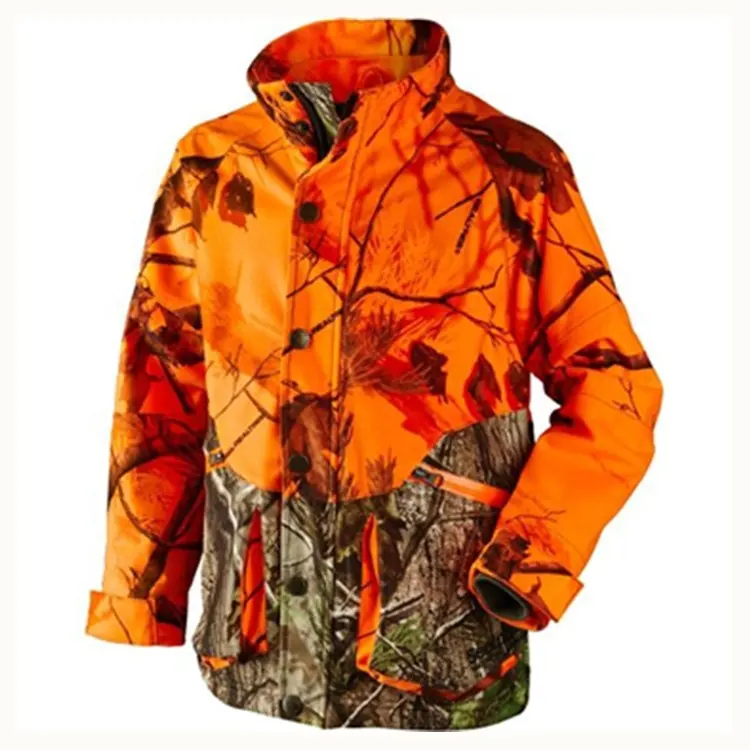 Waterproof Insulated Orange Hunting Jacket for Men