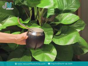 Termo de Viaje Moderno para <span class=keywords><strong>Mate</strong></span> <span class=keywords><strong>con</strong></span> Pajita, Botella Portátil de Acero Inoxidable para Uso en Exteriores - Product Image 4