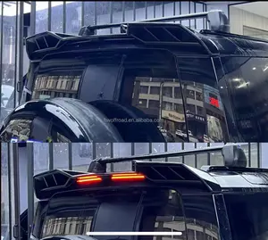 Aileron arrière de voiture de queue d'aile volante en ABS noir brillant pour Land Rover Defender (90/110/130) 2020-2024
