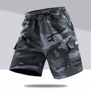 Shorts Homme Patchwork Cinq Poches Multi-Poches en Toile d'Été avec Cordon de Serrage Taille Mi-Haute 100% Coton Respirant Décontracté Grande Taille - Product Image 2