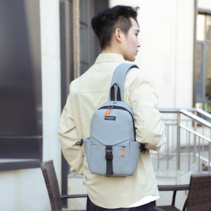OEM Fashion College Students <b>Large</b> Capacity Shoulder Crossbody <b>Backpack</b> Custom Logo Waterproof Chest Bag for Men - Product Image 6