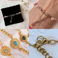 Connecteurs anneaux ouverts pour la fabrication de bijoux DIY, accessoires pour bracelets et colliers, anneaux de jonction en acier inoxydable plaqué or