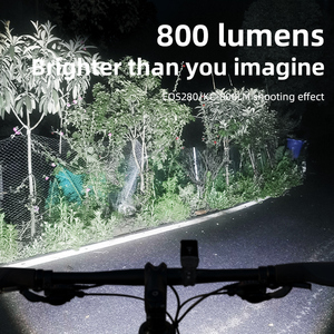 Làm Nổi Bật Nhôm Hợp Kim 800Lumens Loại C Có Thể Sạc Lại Xe Đạp Đèn Pha LED IPX6 Không Thấm Nước Xe Đạp Phía Trước Ánh Sáng - Product Image 6