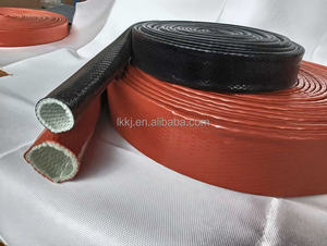 معزول مقاوم للهب مقاوم للتآكل مقاوم للرذاذ مقاوم للحريق مرن متين مستقيم أنبوب مشبك غلاف من الألياف الزجاجية - Product Image 3