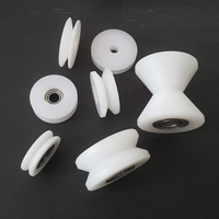 Naylon plastik V oluk rulmanlar kılavuz kaldırma kasnak tekerlek kasnak v kanallı kasnak tel halat kasnak ID 3/4/5MM