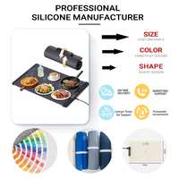 Faltbares Silikon-Lebensmittel wärme tablett Elektrischer flexibler Lebensmittel wärmer Lebensmittel wärme matte Roll-up-Buffet-Heizplatten-Heizkissen