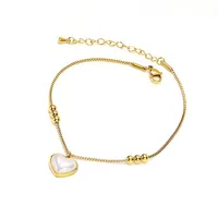 Collier pendentif ajustable en acier inoxydable plaqué or brillant avec fermoir mousqueton et chaîne d'extension pour usage quotidien décontracté