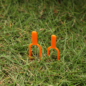 Prensa para plantas de plástico con 2 puntas, color naranja, 6.5 cm, para entrenamiento de plantas de jardín, enraizamiento y fijación de plántulas - Product Image 4