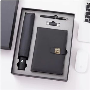 Nouveau Coffret Cadeau 2025 en Cuir PU pour Employé : Porte-clés, Stylo, Carnet A5/A4, Mug Isotherme, Boîte Personnalisable - Product Image 5