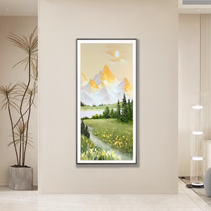 <span class=keywords><strong>Ambilight</strong></span> Art Deco esmalte Naturaleza muerta amanecer mapa para sala de estar decoración del hogar - Product Image 2