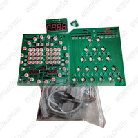 Münz betriebenes Arcade-Flipper-Kit für Erwachsene mit 6 Kugeln und LED 12V Voltage PCB Board Coin Pusher