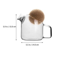 Théière à bulles en verre Borosilicate grande capacité 450/750/1100ml théière bouillie fleur théière tasse jus bouilloire froide avec couvercle en liège