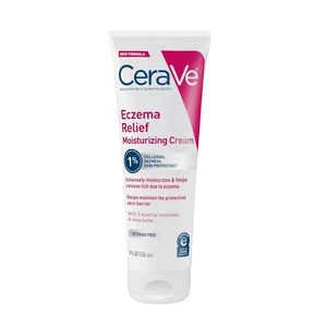 Crème hydratante apaisante pour l'eczéma 8 oz avec avoine colloïdale et beurre de karité pour peaux sèches et irritées - Product Image 1