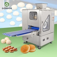 240v Entièrement Automatique Hot Dog Pizza Bun Pâte Pain Cutter Diviseur Rounder et Moulder Making Machine